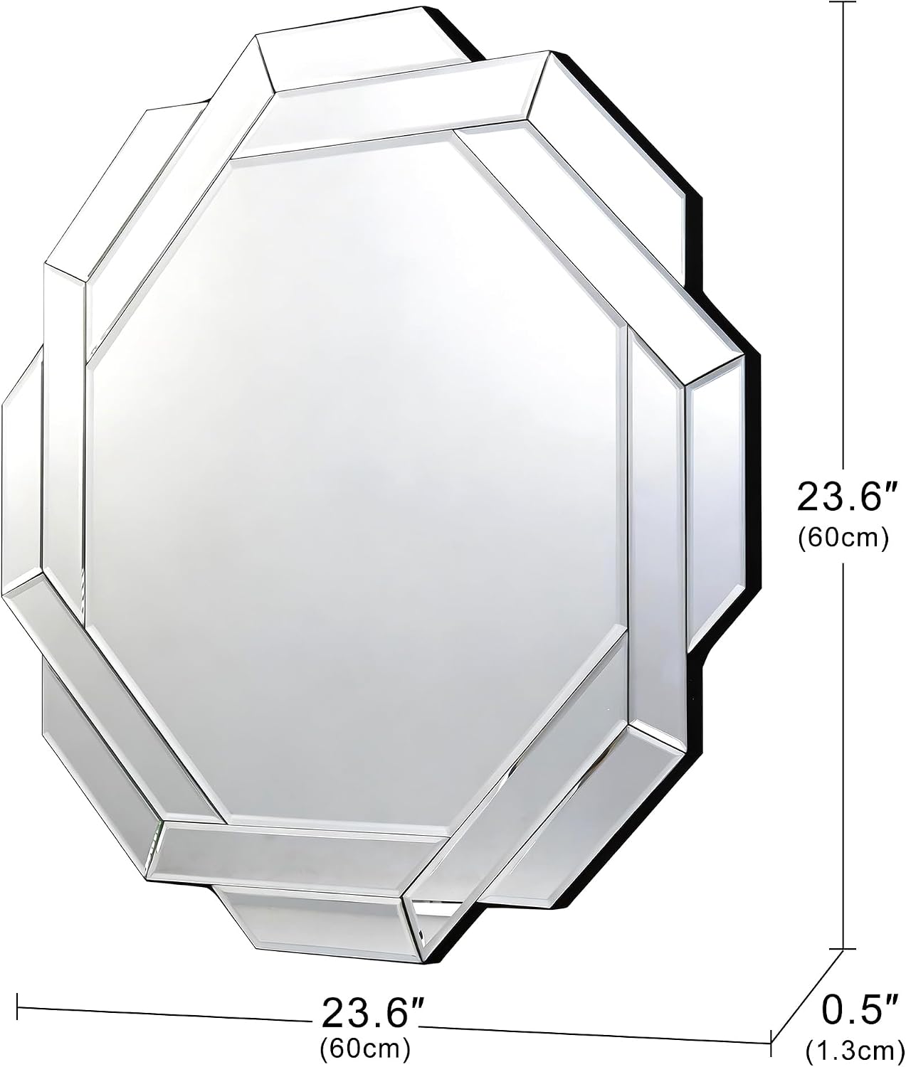Octagon Beveled Luxury Wall Mirror