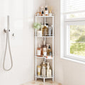 White 4-Tier Standing Corner Shower Caddy