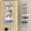 5 Basket White Metal Door Organizer