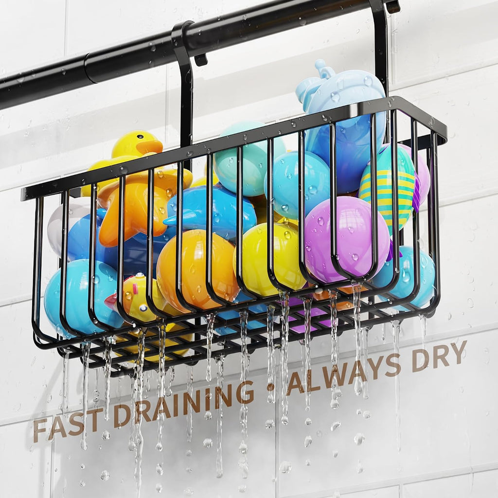 3 Pack Metal Bath Toy Storage Baskets