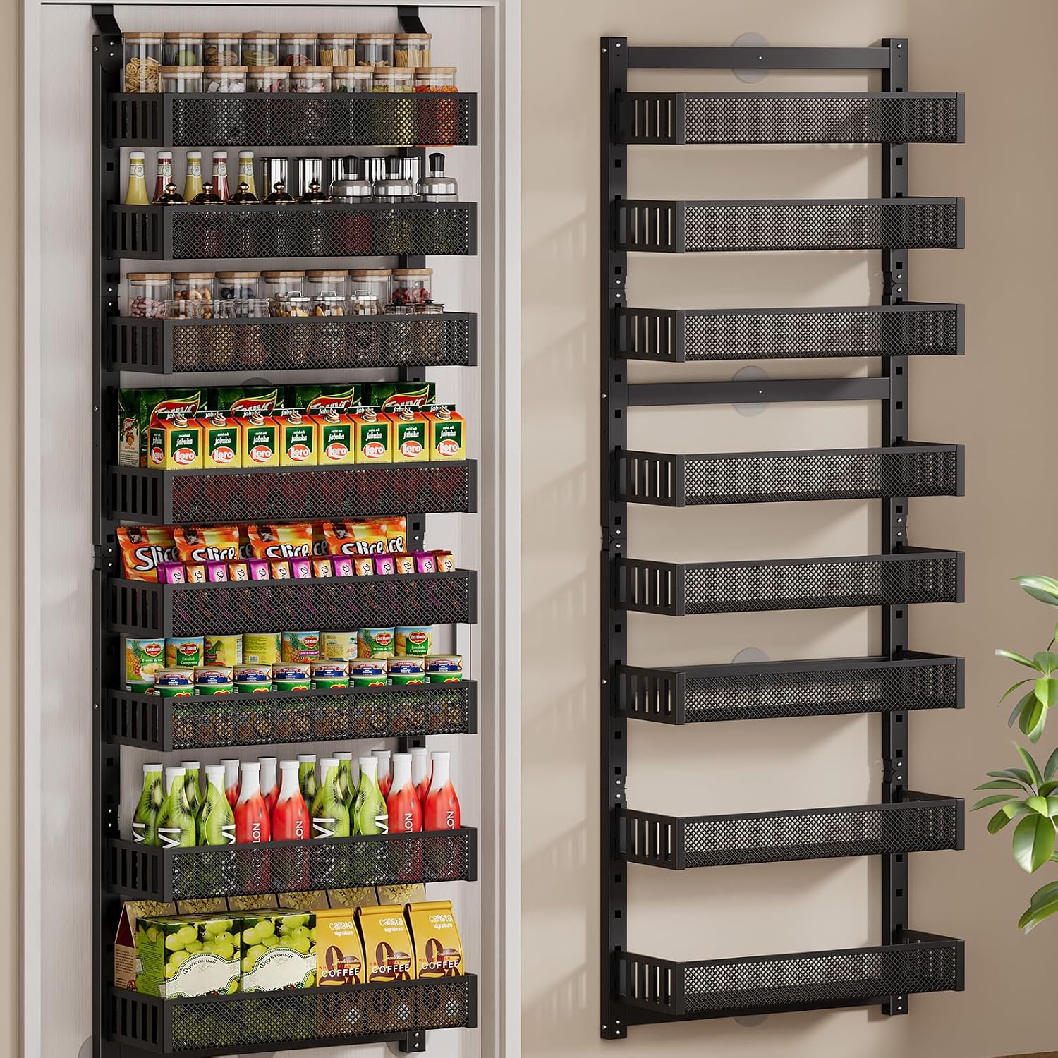 8 Tier Dual Use Door Storage Organizer