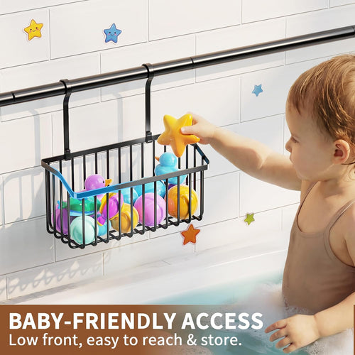 3 Pack Metal Bath Toy Storage Baskets