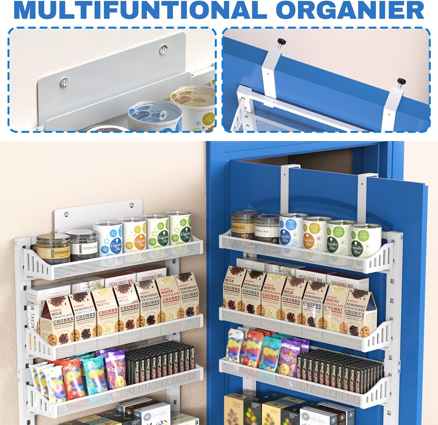 Dual Use 8-Tier Door Spice Rack