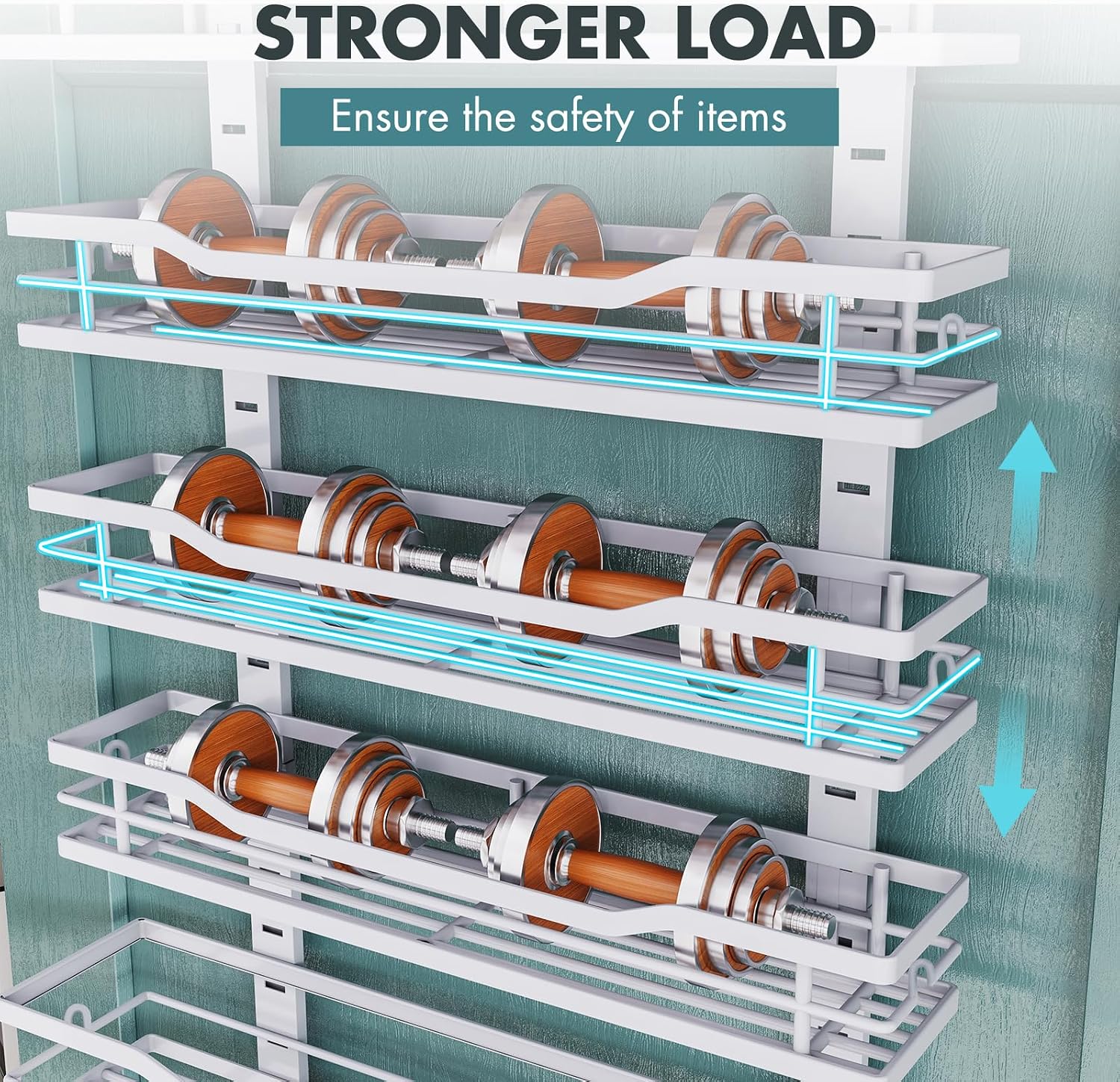 Metal 9-Tier Door Pantry Organizer