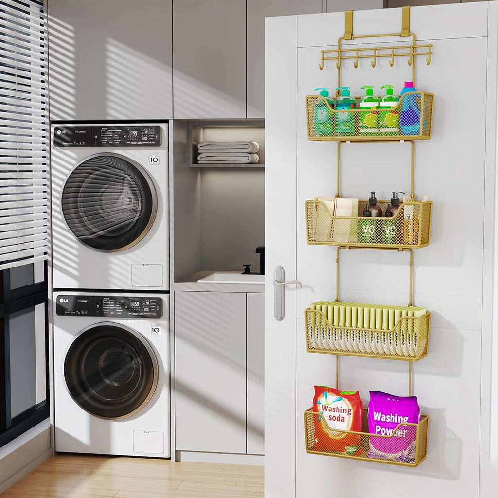 4 Basket Over Door Hanging Organizer
