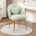 Green Teddy Fluffy Makeup Vanity Chair