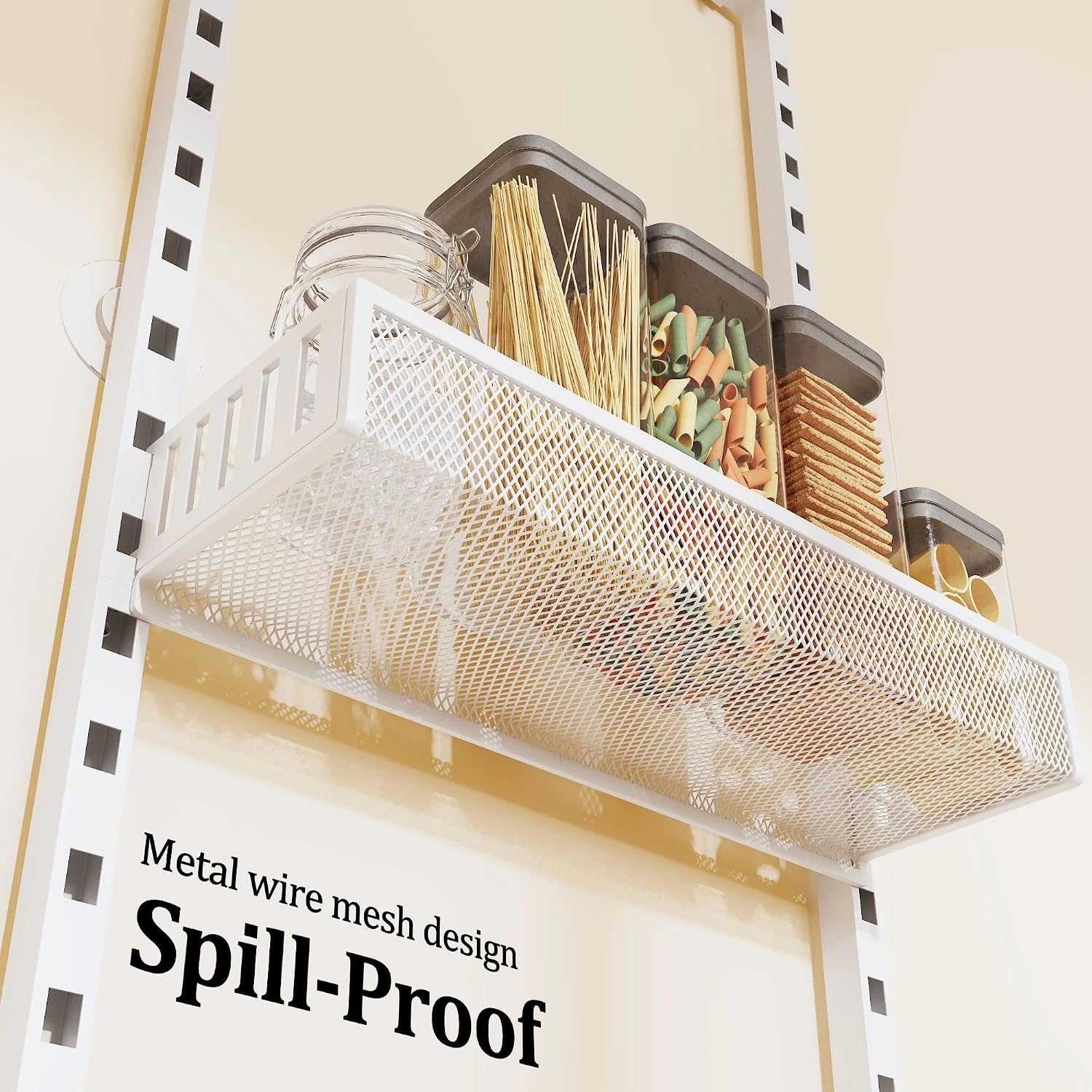 White 8-Tier Door Pantry Storage Rack
