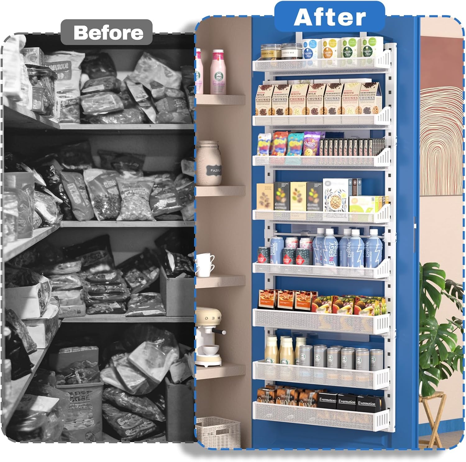 Dual Use 8-Tier Door Spice Rack
