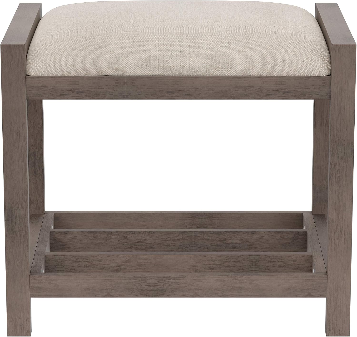 Antique Gray Amelia Vanity Stool