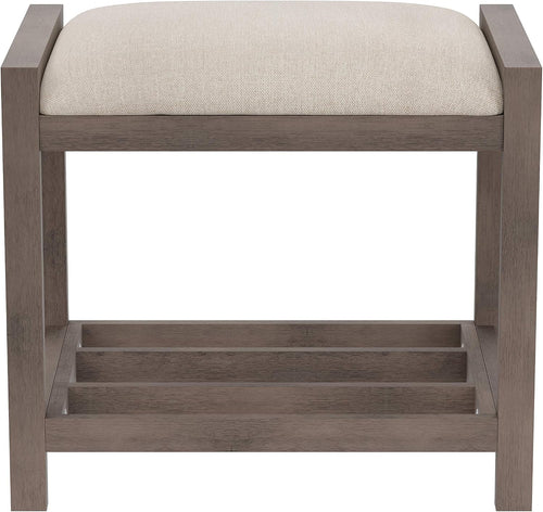 Antique Gray Amelia Vanity Stool