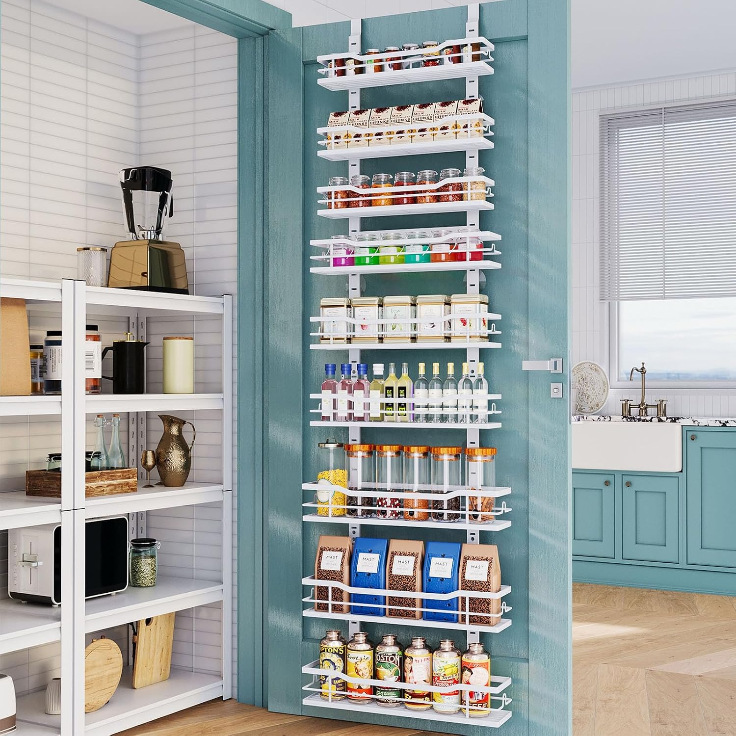 Metal 9-Tier Door Pantry Organizer