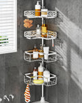 4-Tier Tension Pole Corner Shower Caddy