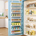 White Mesh 8-Tier Door Pantry Organizer
